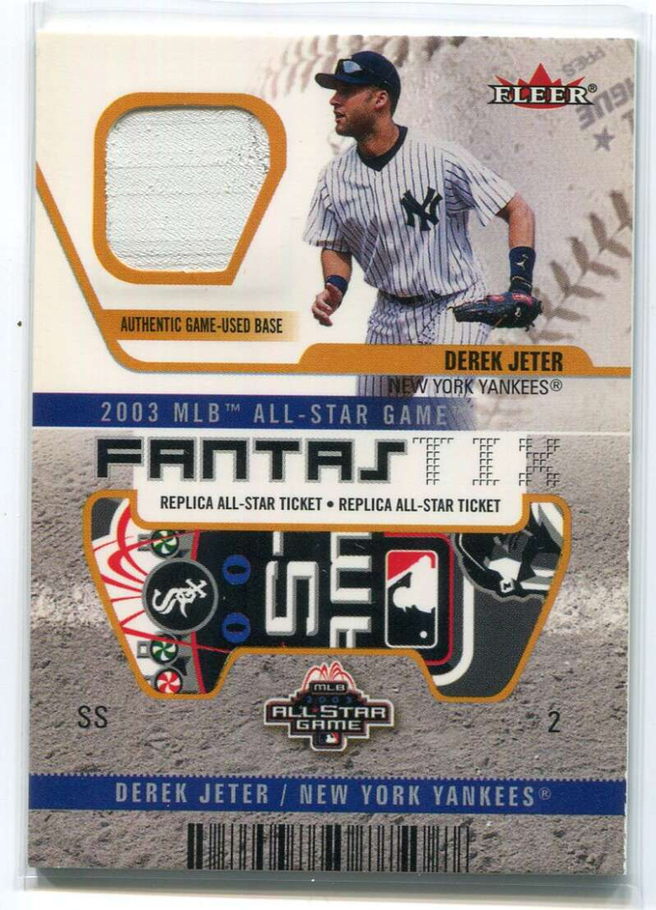 2003 Fanfest All-Star 3 Derek Jeter Fleer Authentix Base - Sportsnut Cards