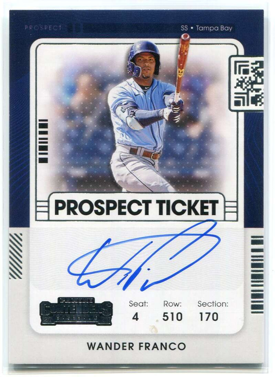 2021 Panini Contenders Prospect Ticket Autographs 2 Wander Franco Rookie  Auto - Sportsnut Cards