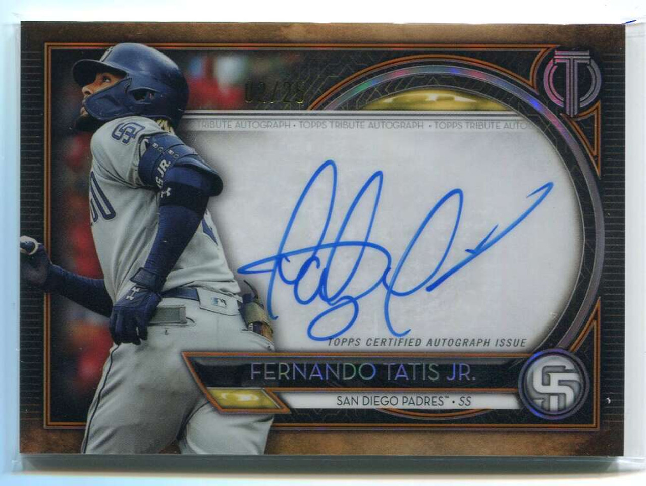 2020 Topps Tribute Autographs Orange TAFTJ Fernando Tatis Jr. Auto 2/25