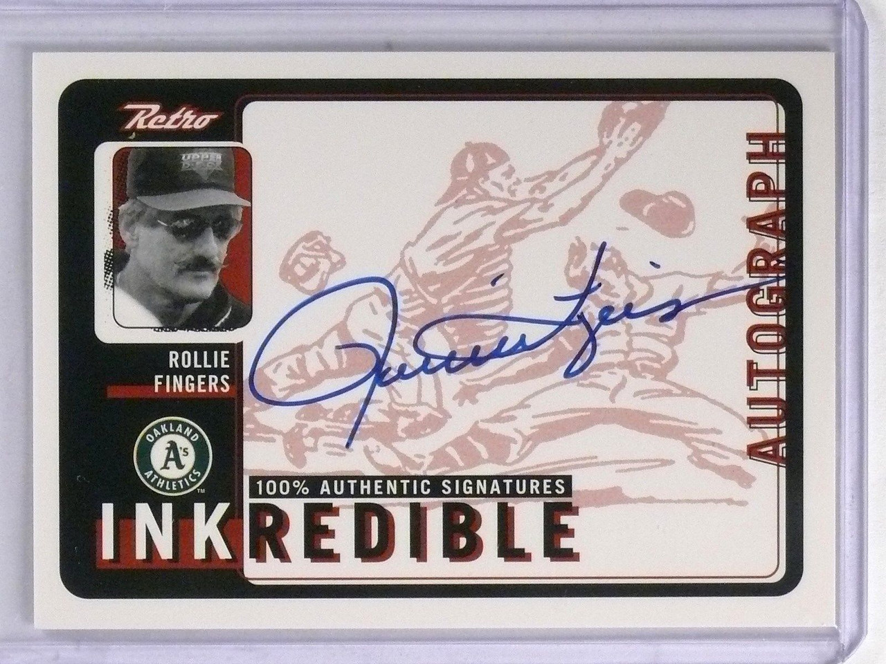 1999 Upper Deck Retro Inkredible Rollie Fingers Autograph auto RF