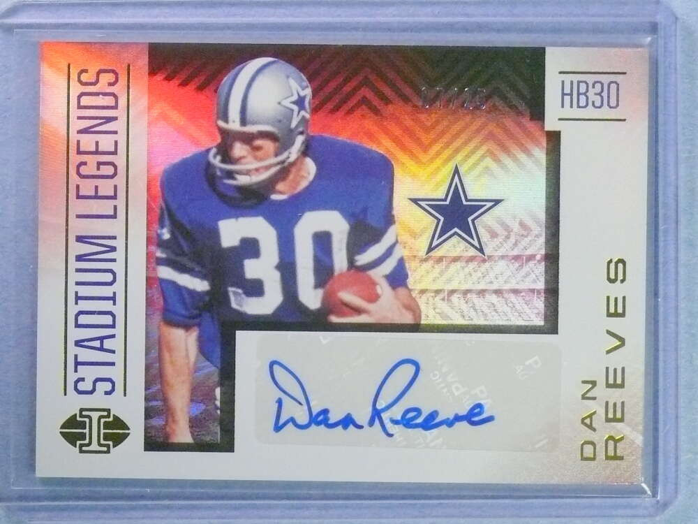 2020 Illusions Stadium Legends Dan Reeves Autograph Auto #D07/25 #SL14 ...