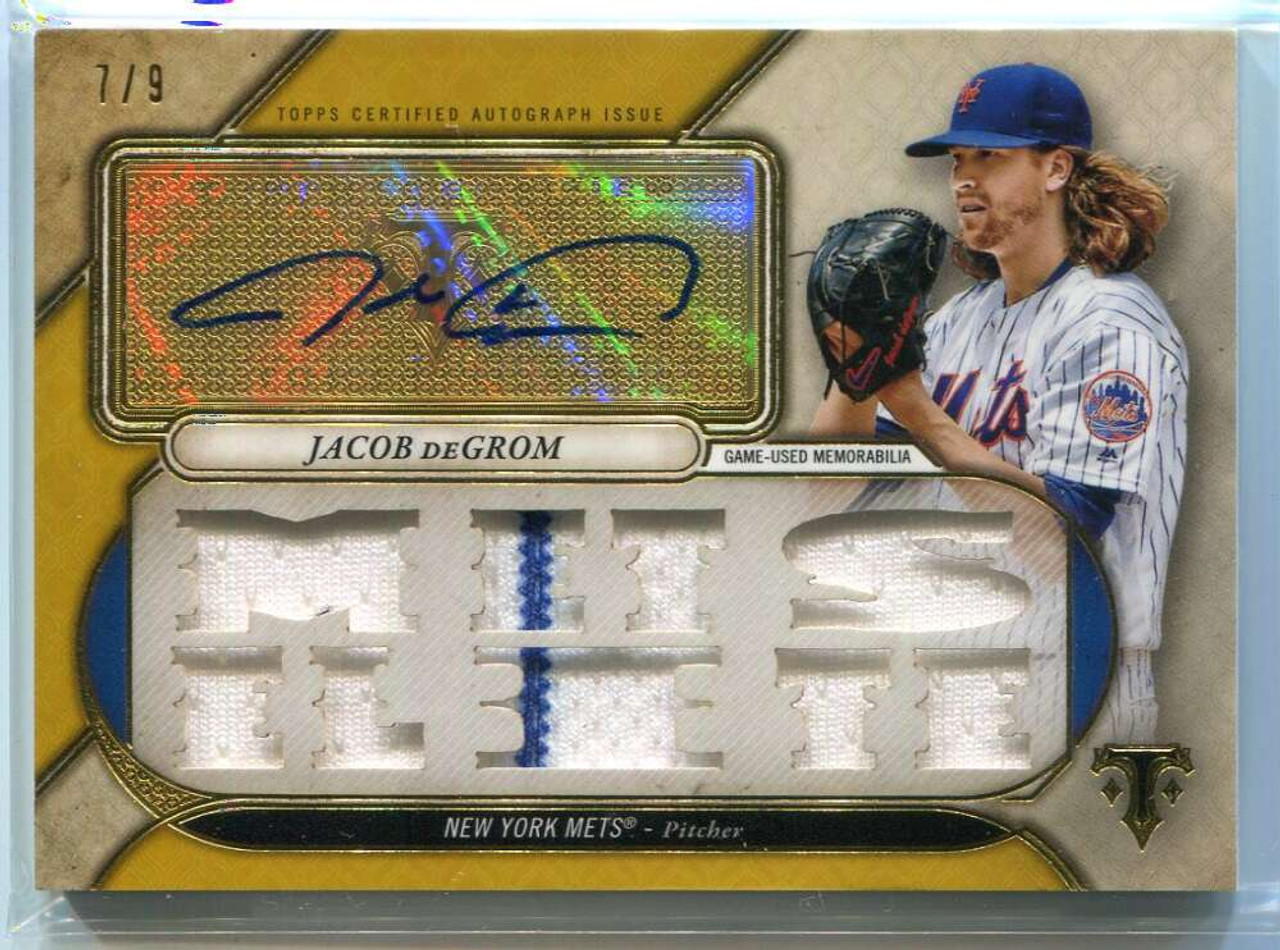 2017 Topps Triple Threads Relic Autographs Gold Jacob deGrom