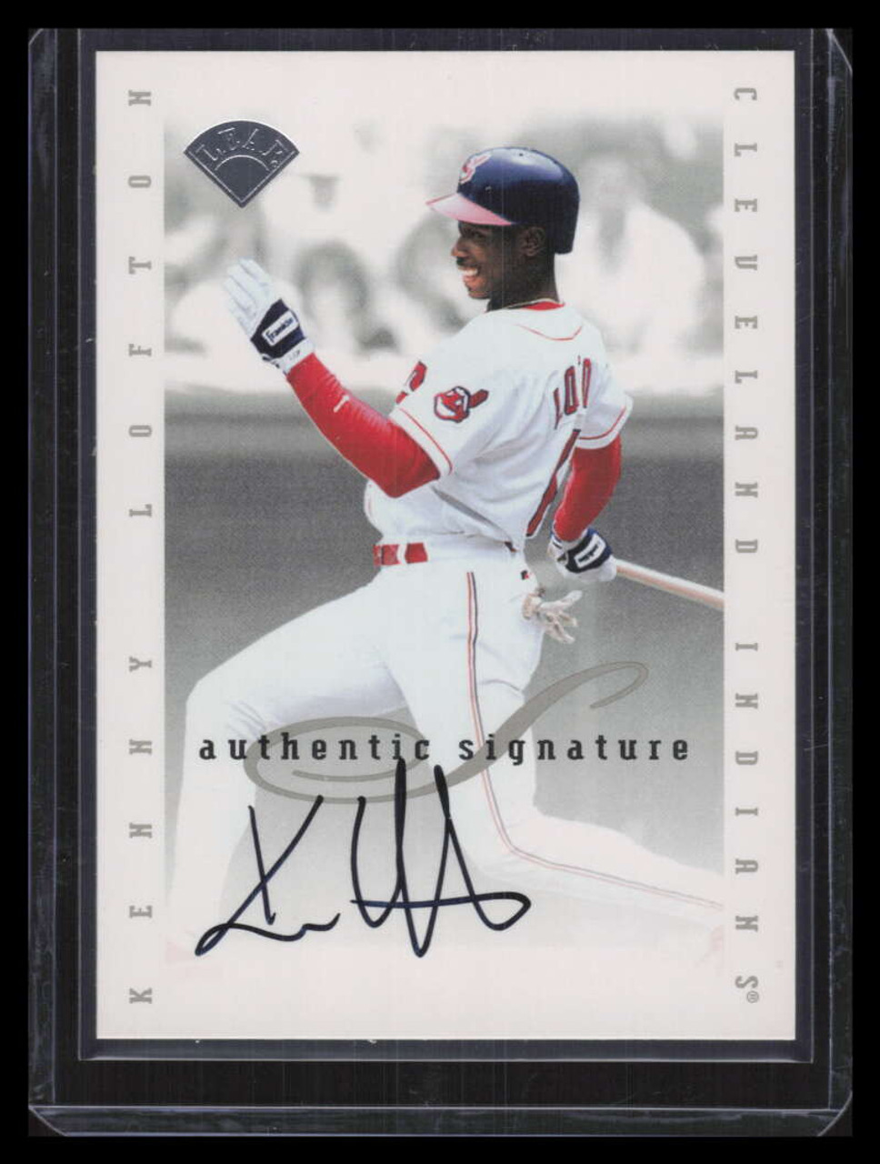 Kenny Lofton Autographed Baseball Cards