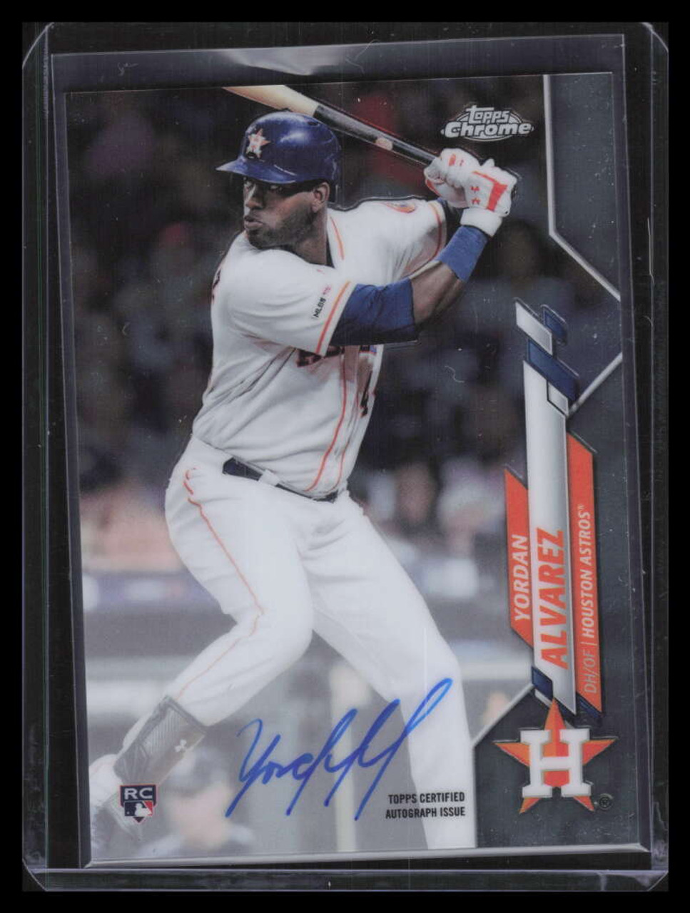 2020 Topps Chrome Rookie Autographs RAYA Yordan Alvarez Rookie Auto -  Sportsnut Cards