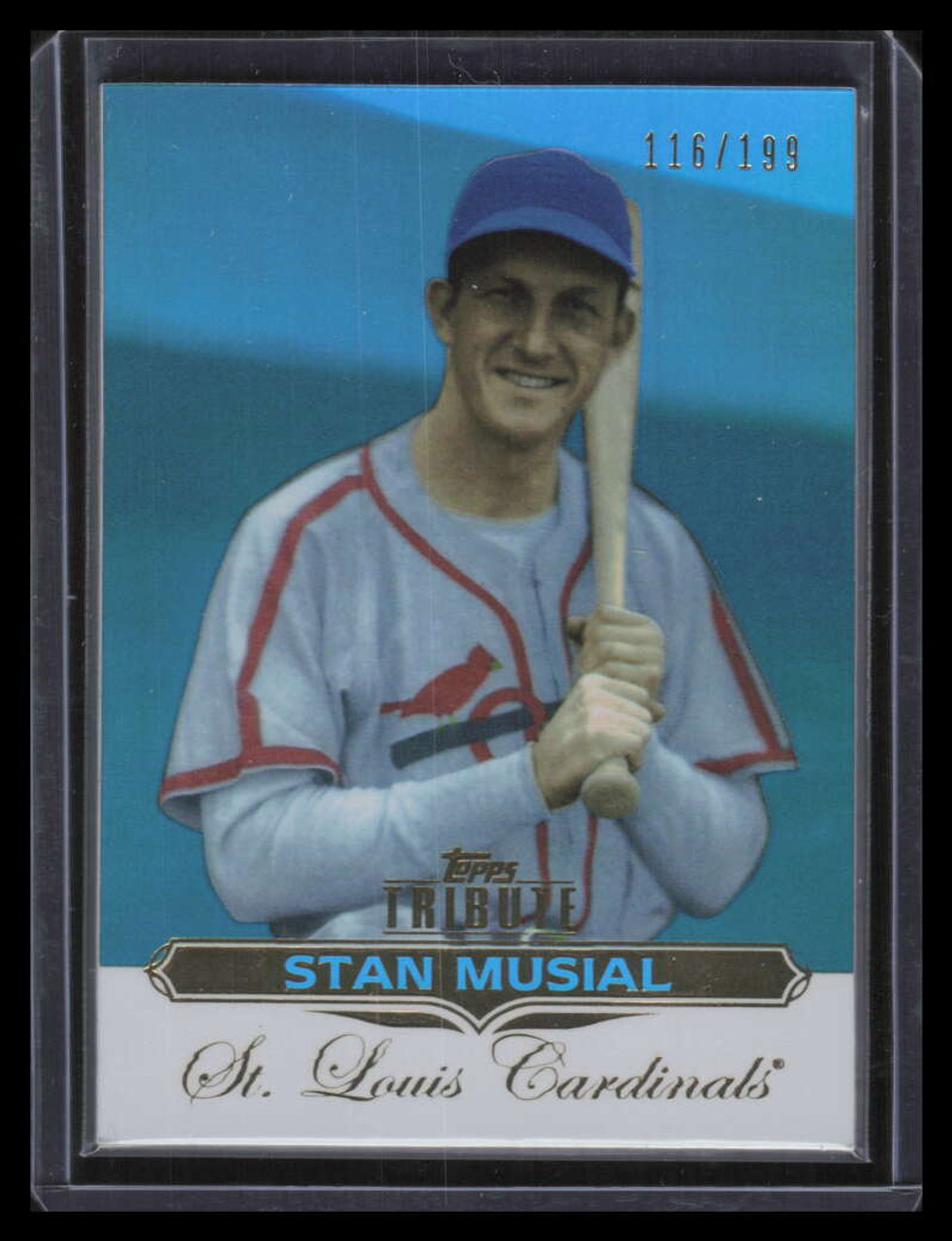 2011 Topps Tribute Blue 11 Stan Musial 116/199