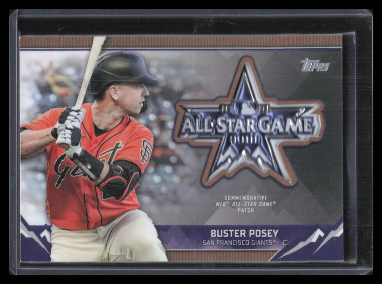 2013 Topps Update All Star Stiches Buster POSEY Gold Game Used Jersey /50