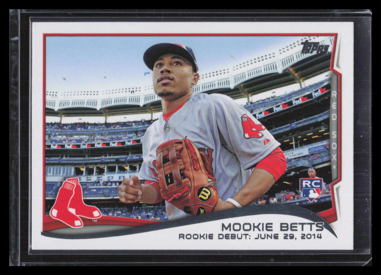 2014 Topps Update us301 Mookie Betts RD Rookie Debut 124579