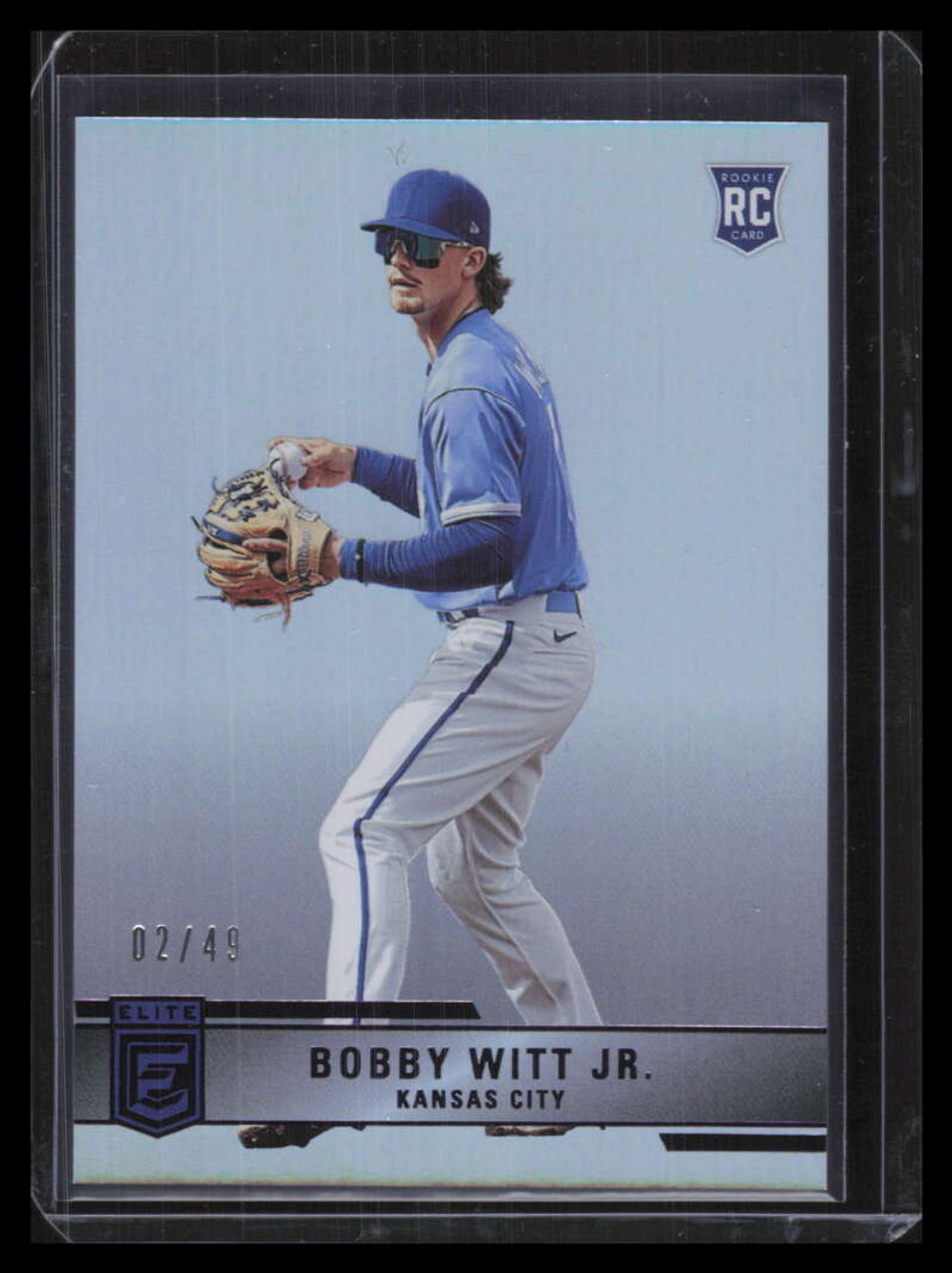 2022 Panini Chronicles Elite Purple 35 Bobby Witt Jr. Rookie 2/49 -  Sportsnut Cards