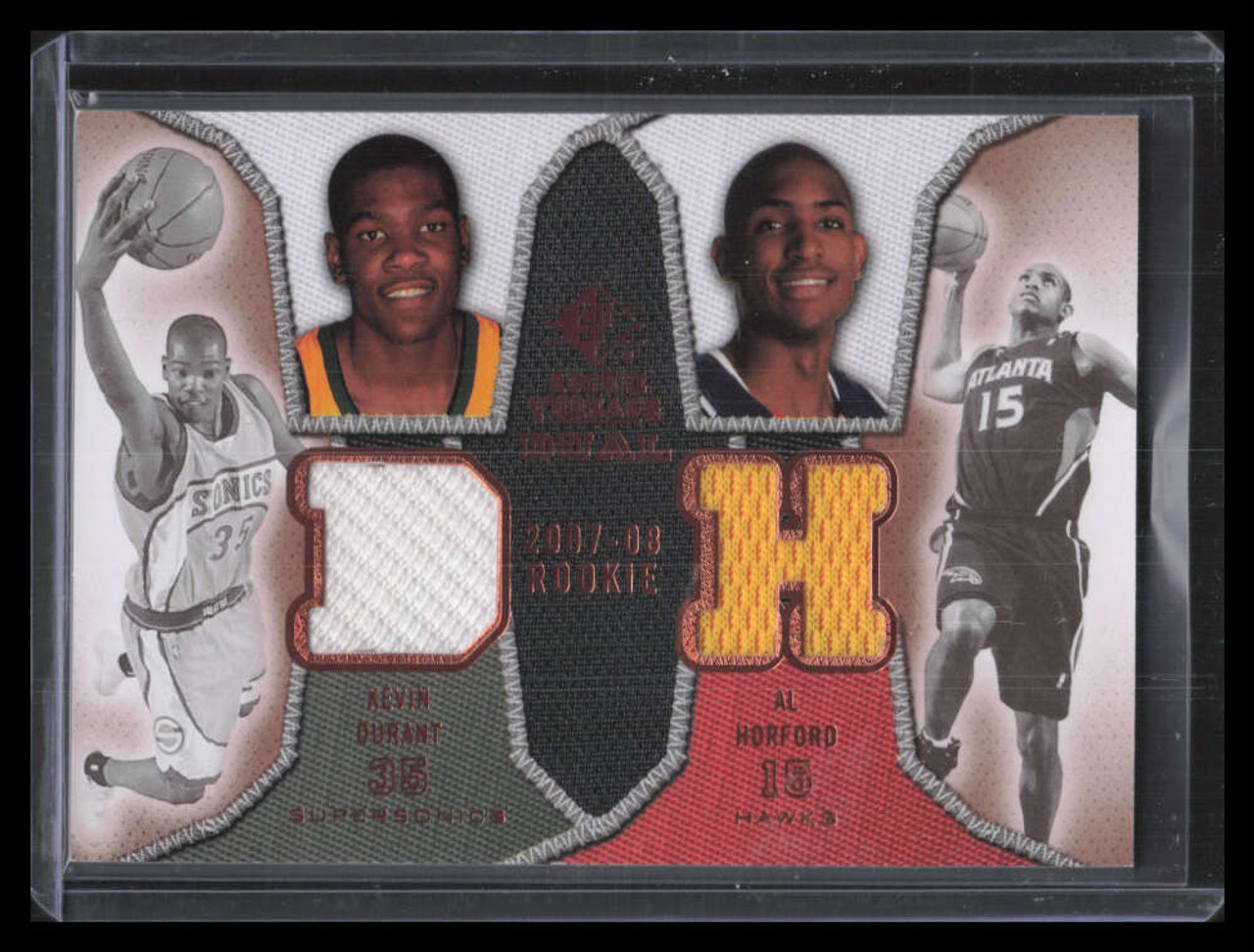 2007-08 SP Rookie Threads Dual DH Horford Kevin Durant Rookie Dual Jersey