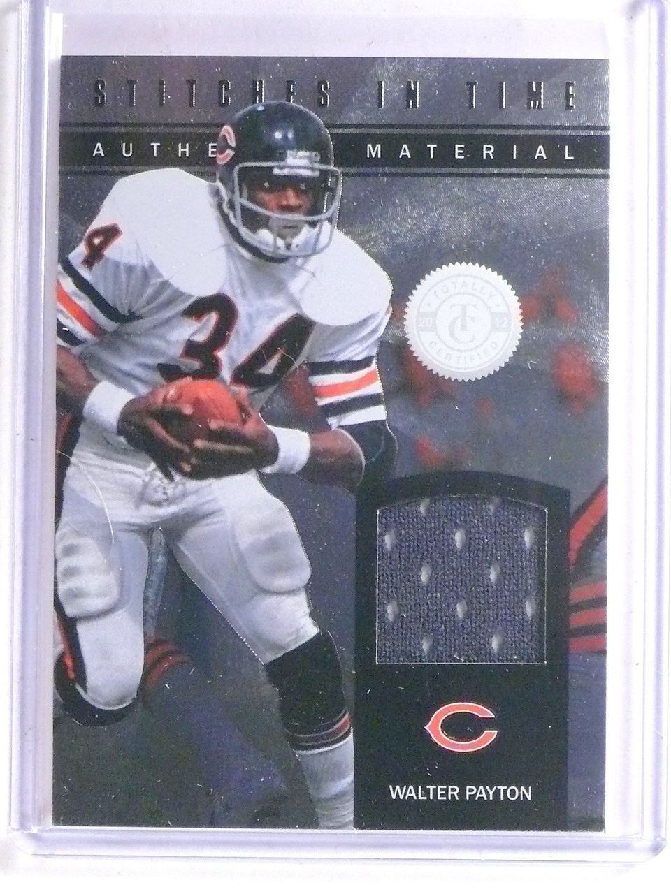 walter payton jersey card