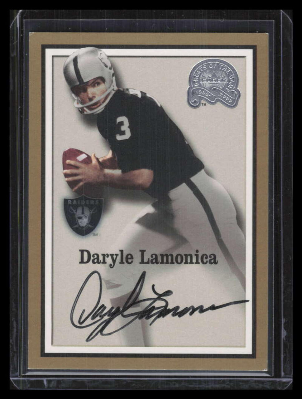 2000 Greats of the Game Gold Border Autographs 41 Daryle Lamonica