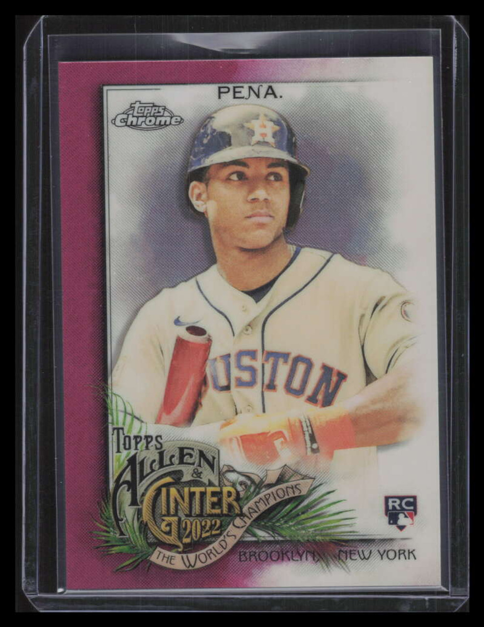 2022 Topps Allen Ginter Chrome Magenta Refractor 137 Jeremy Pena