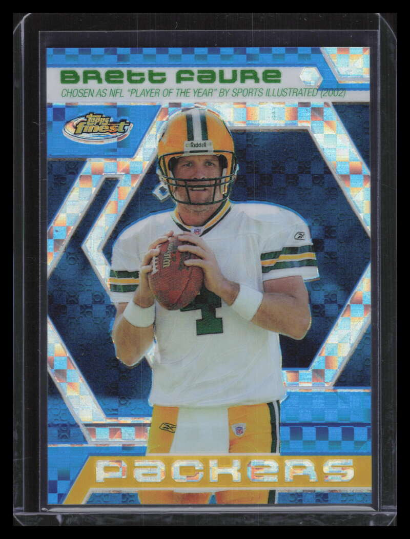 2006 Finest Brett Favre Finest Moments Blue Xfractor bf20 Brett