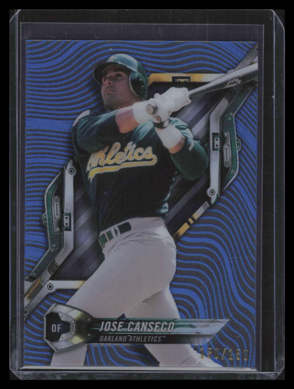 Jose Canseco signed Baseball Card (Oakland Athletics) 2018 Topps