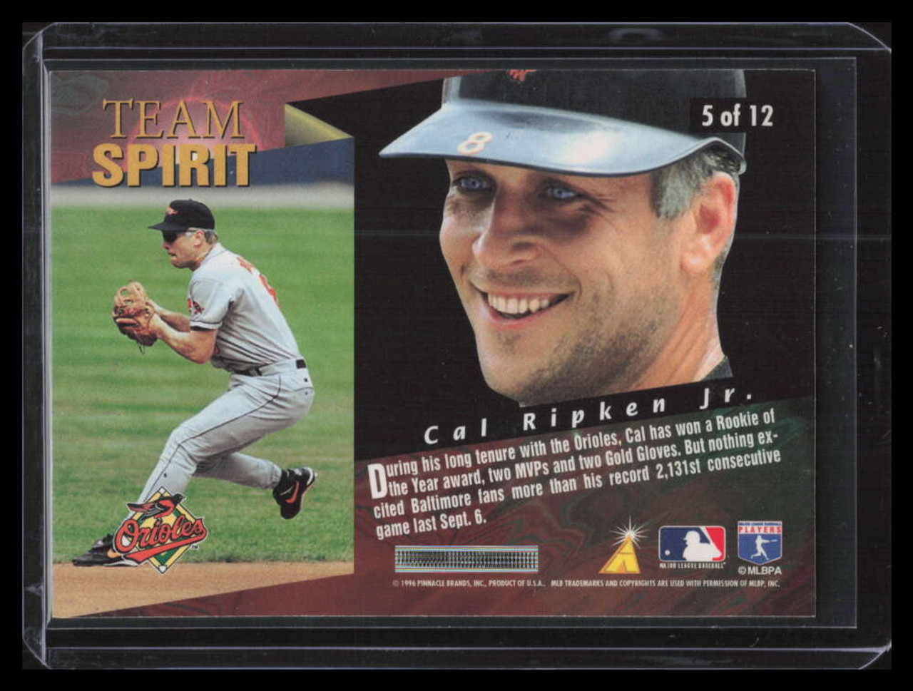 DELETE 132754 1996 Pinnacle Team Spirit 5 Cal Ripken Jr Sportsnut Cards card-show-psl-sports-card-investor