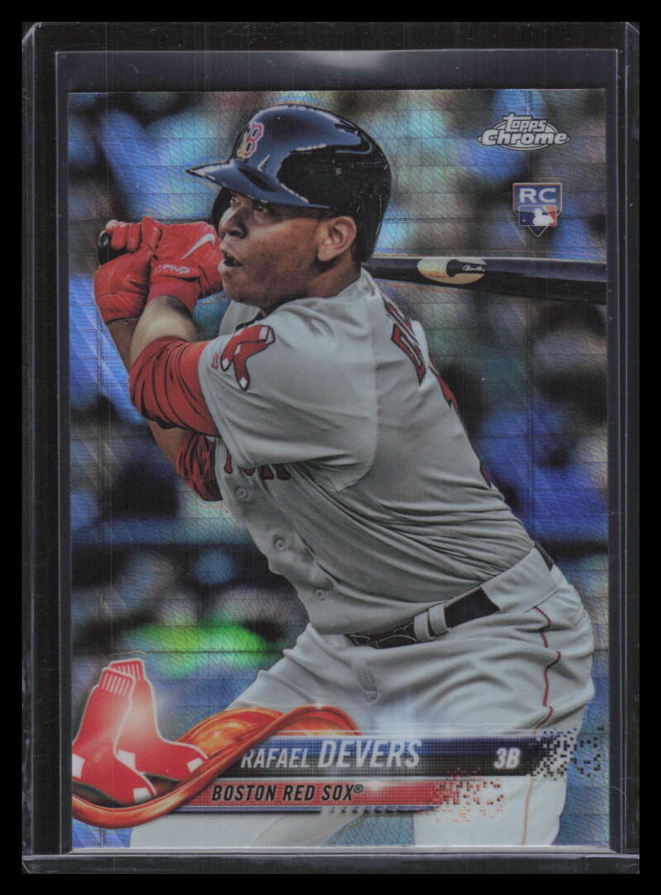 2018 Topps Chrome Prism Refractor 25 Rafael Devers Rookie 126968