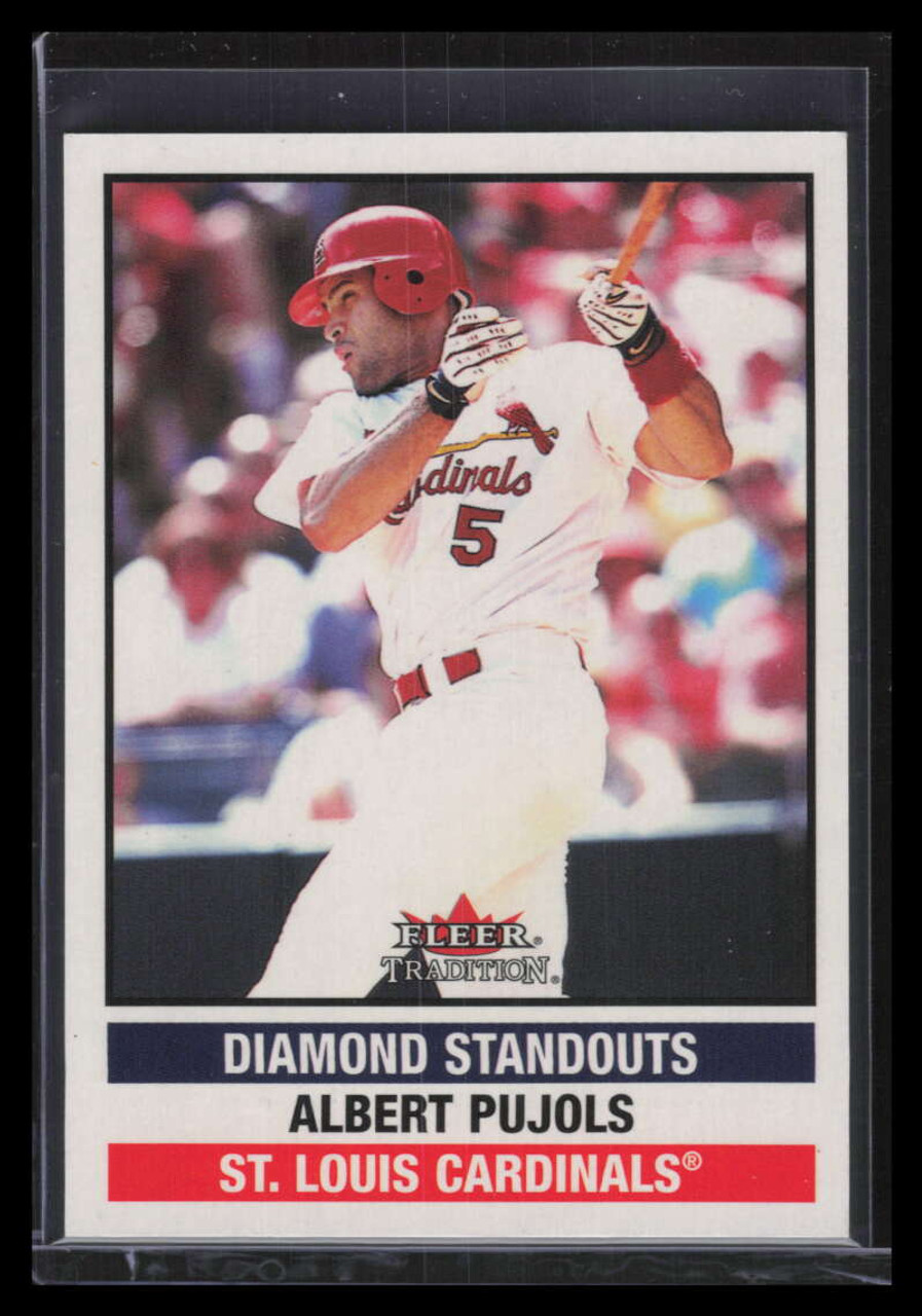 2005 Fleer Tradition Standouts Albert Pujols Jersey #SOAP *64797 -  Sportsnut Cards