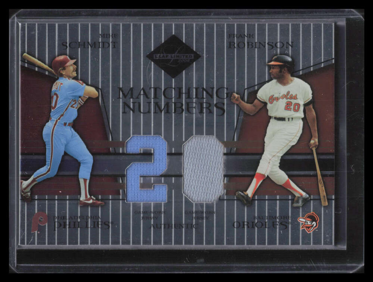 2004 Leaf Limited Matching Numbers 8 Frank Robinson Schmidt Dual