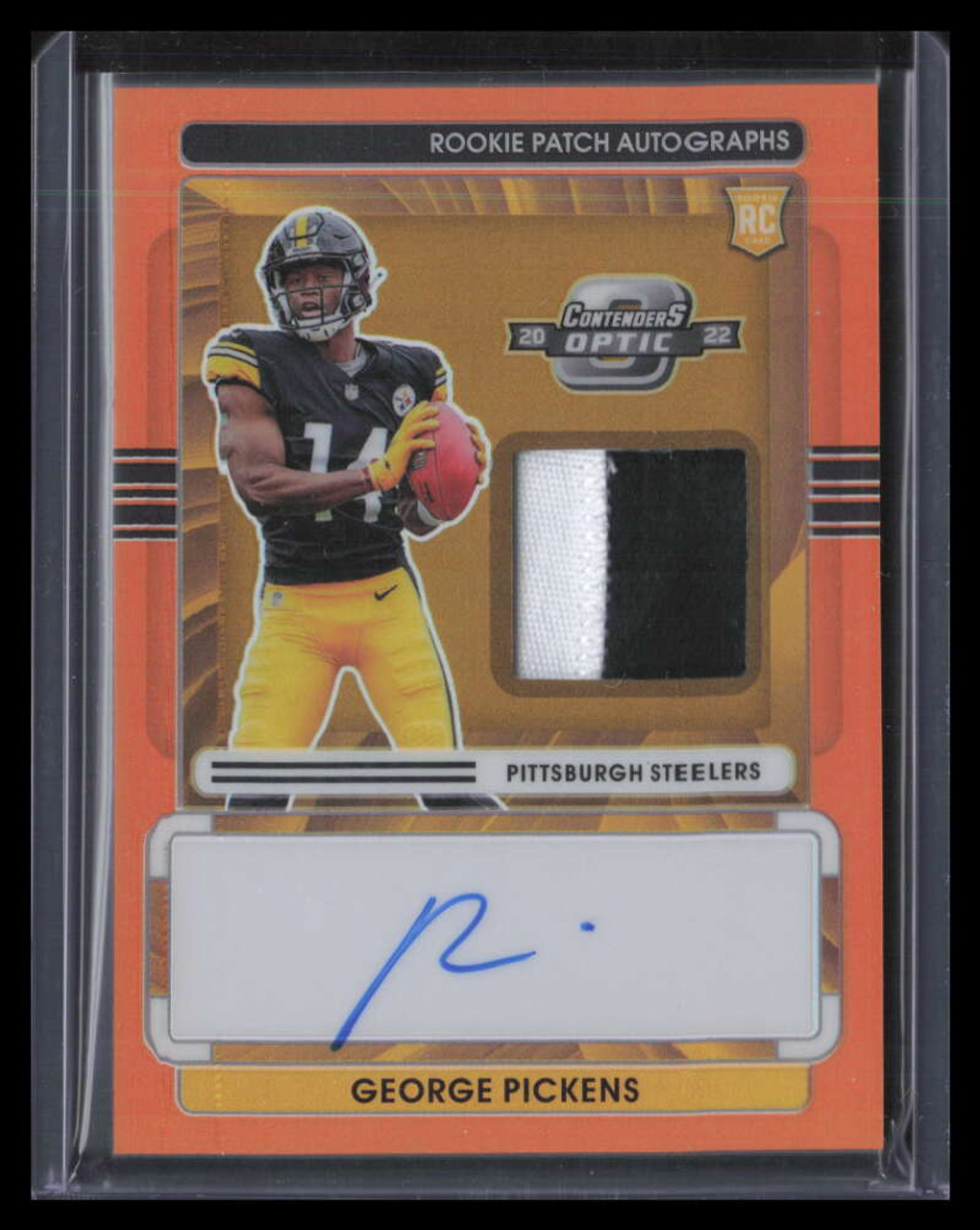 2022 Panini Contenders Optic Autographs George Pickens Rookie Patch Auto  19/25 - Sportsnut Cards