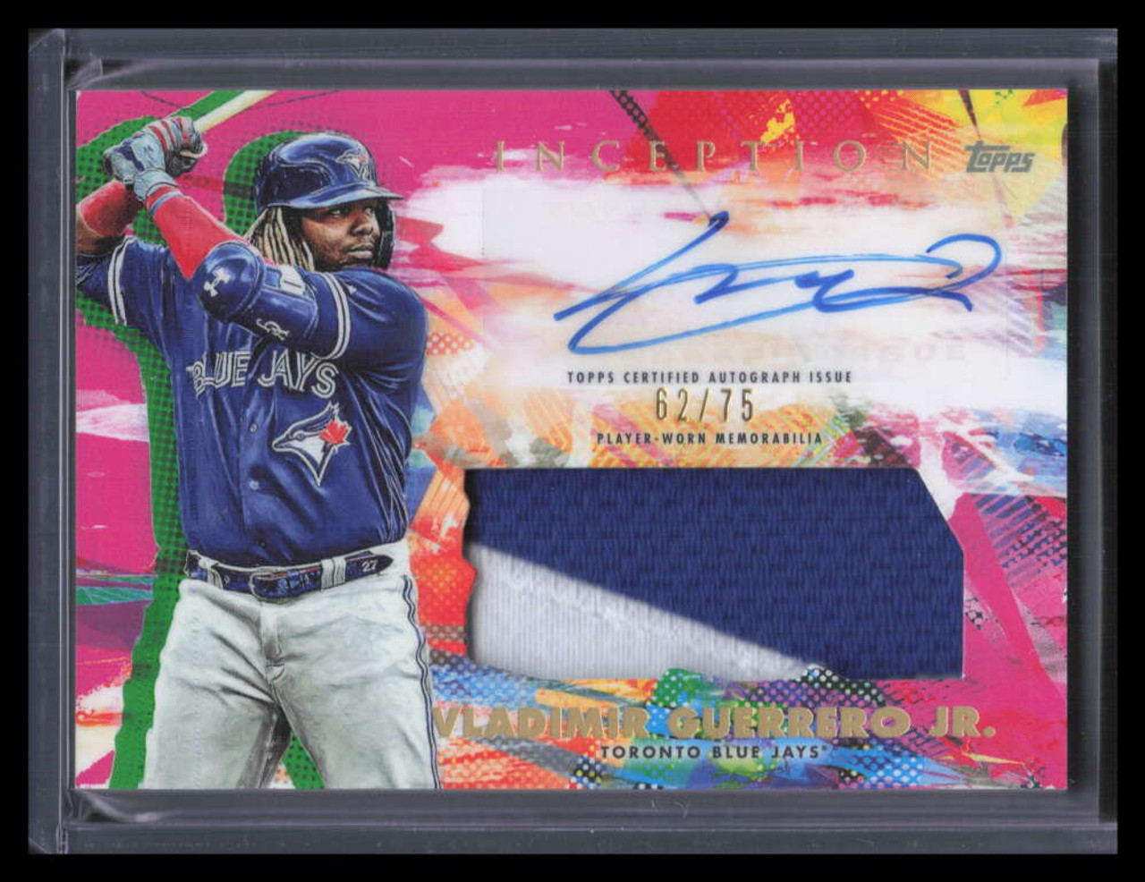 SOLD 130547 2020 Topps Inception Autographs Magenta Vladimir