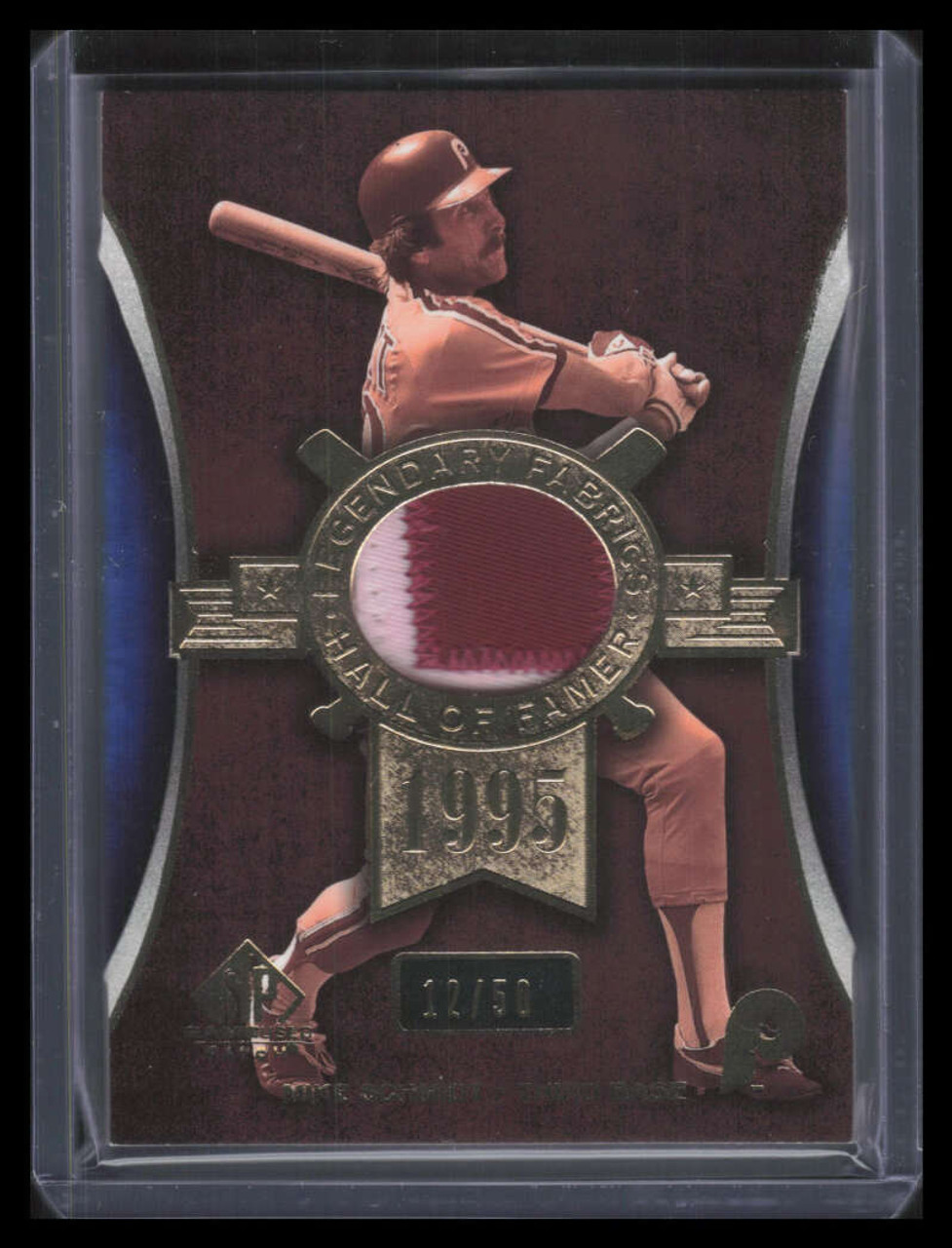 2004 SP Game Used Patch Legendary Fabrics ms1 Mike Schmidt Swing Patch  12/50 - Sportsnut Cards