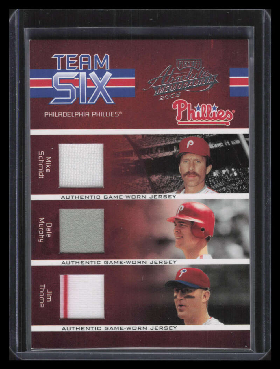 2005 Reflections Cut From the Same Cloth Thome Mike Schmidt Dual Jersey  178/225 - Sportsnut Cards