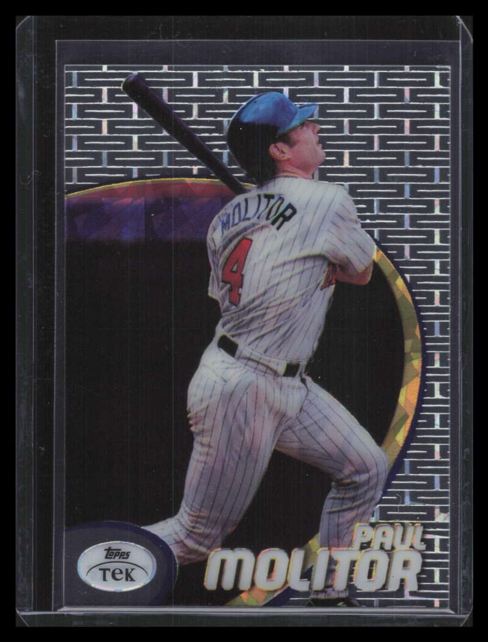 1998 Topps Tek Diffractors Pattern 15 54 Paul Molitor - Sportsnut Cards