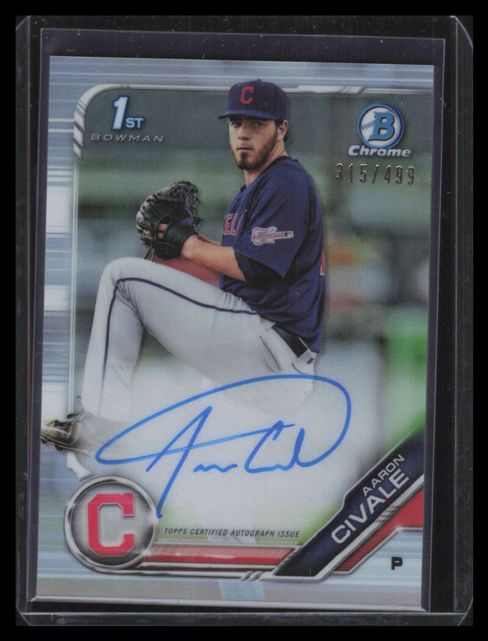 Aaron Civale 2019 Bowman #CPA-AC Chrome Prospect Auto (1st) Price Guide -  Sports Card Investor - スポーツ