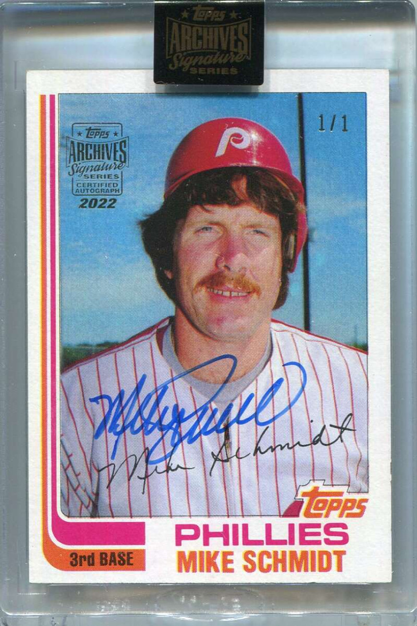 2022 Topps Archives Signature Series Retired Mike Schmidt Auto 1/1 1982  Topps