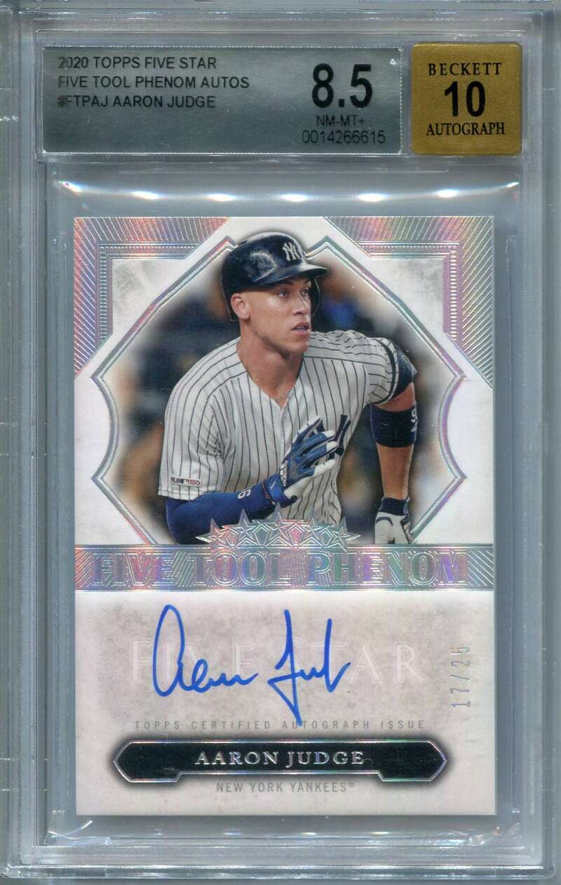 DELETE 136297 2020 Topps Five Star Tool Phenom Autographs Aaron