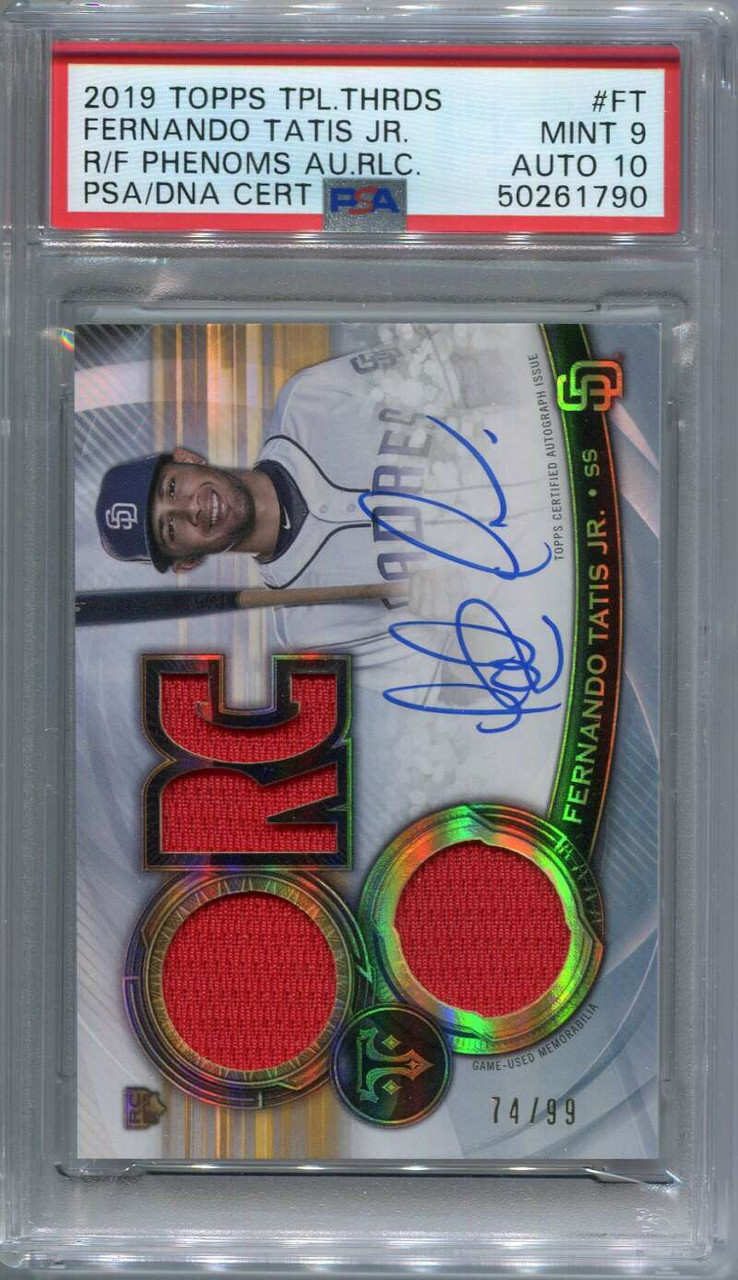 2019 Topps Triple Threads Fernando Tatis Jr. Rookie Jersey Auto 74