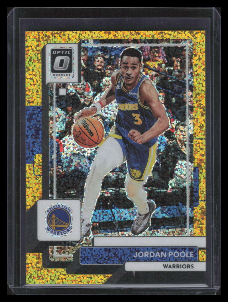 2022-23 Donruss Optic Gold Sparkle 100 Jordan Poole 4/24