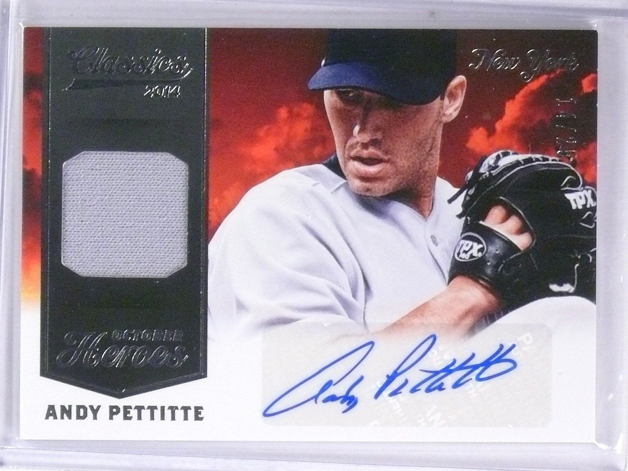 2014 Classics October Heroes Andy Pettitte Autograph Jersey #D14/25 #3 -  Sportsnut Cards