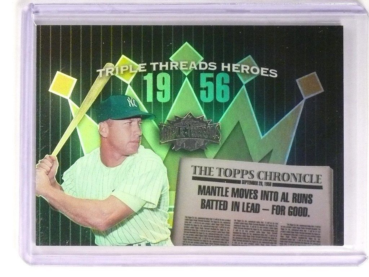 2011 Topps Triple Threads 7 Mickey Mantle 1360/1500 - Sportsnut Cards