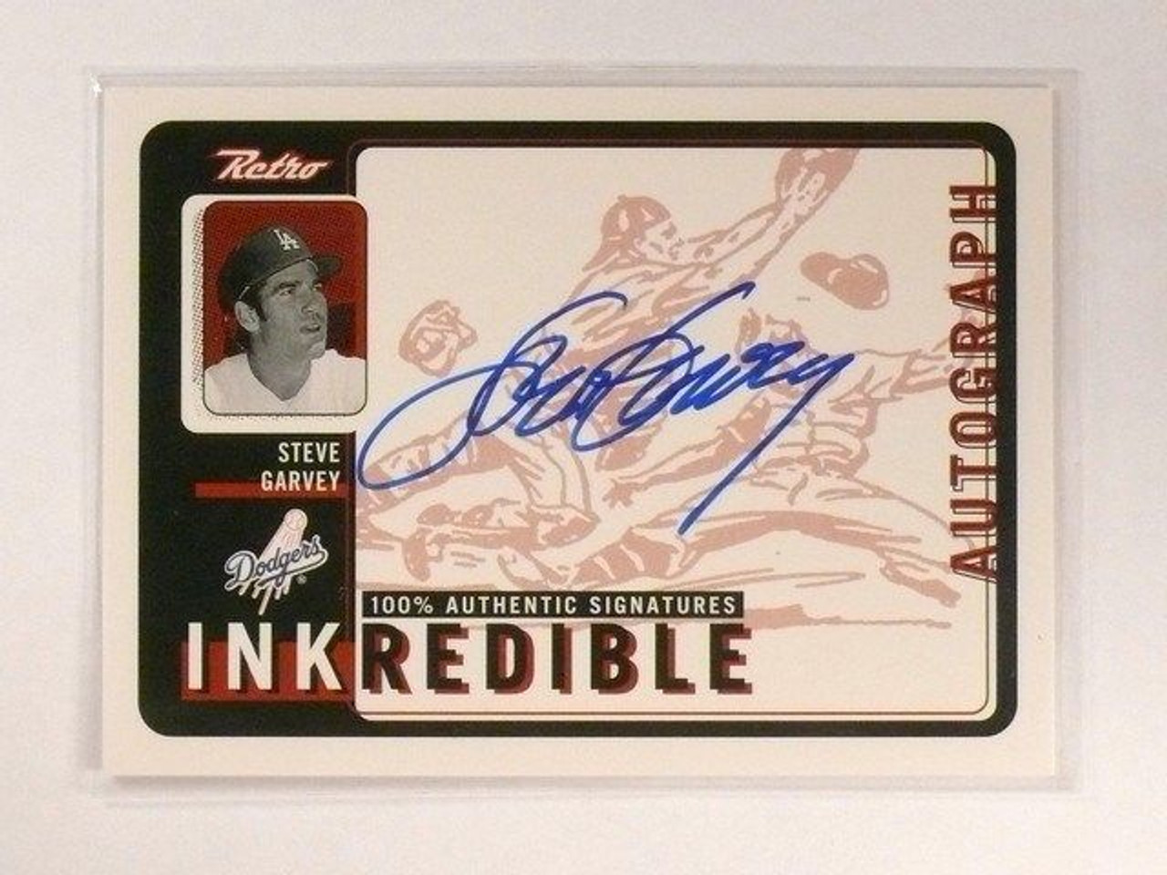 1999 UD Retro Steve Garvey Inkredible Autograph Auto SG