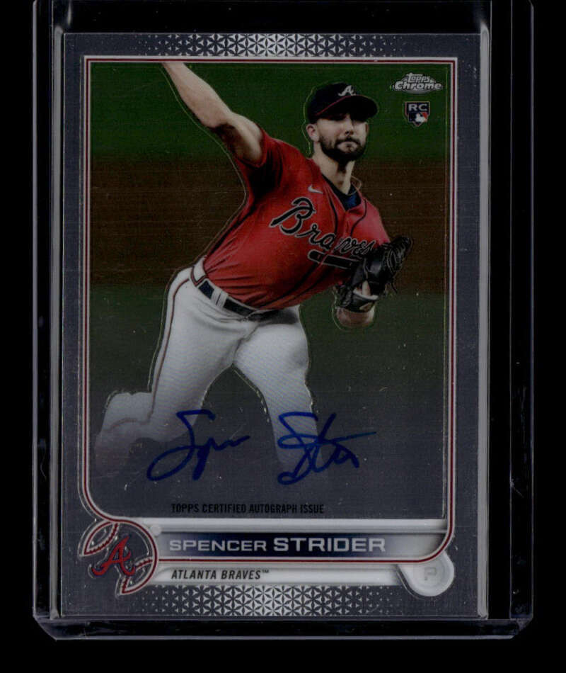 2022 TOPPS CHROME Spencer Strider auto RC ストライダー 直筆サイン