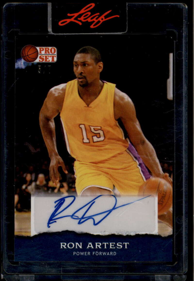 2022 Leaf Pro Set Navy Blue psara1 Ron Artest Metta World Peace