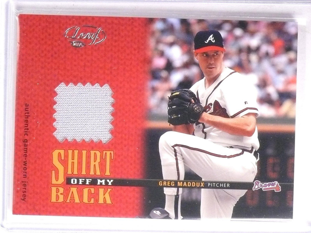 Greg Maddux Game Worn Jersey Baseball Card