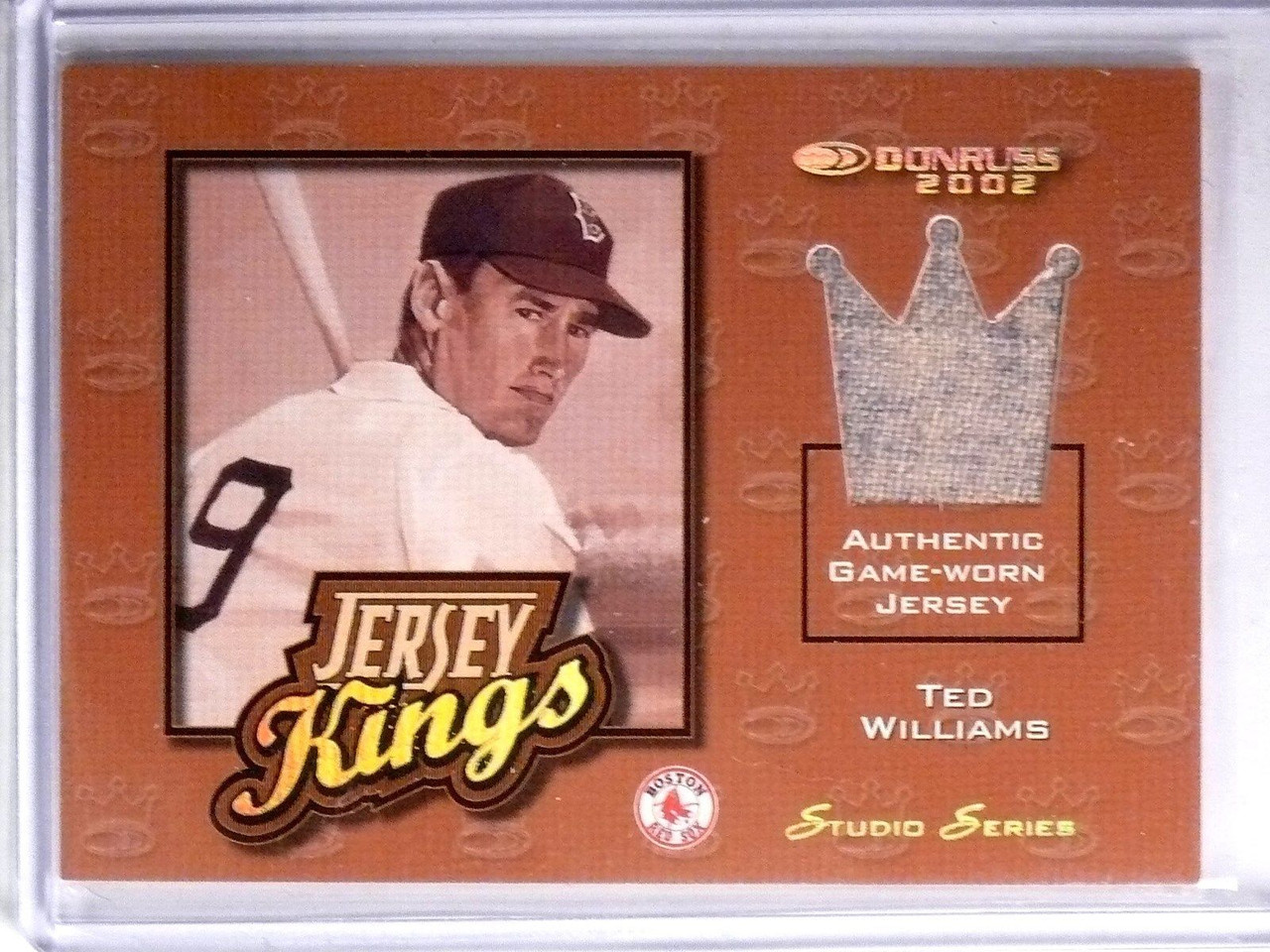 2002 Donruss Jersey Kings Studio Series Ted Williams jersey #D09/25 #Jk-14  - Sportsnut Cards