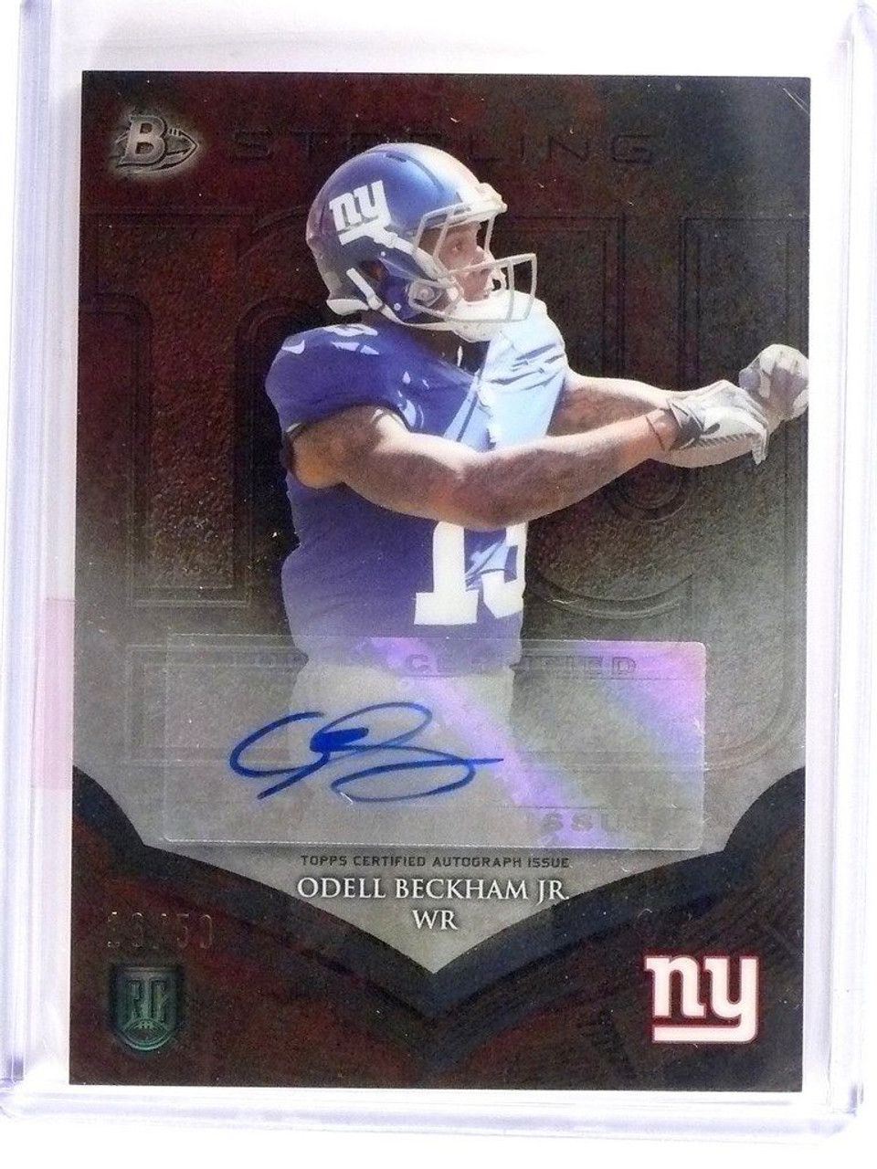 2014 Bowman Sterling Bronze Odell Beckham Jr. autograph auto rc