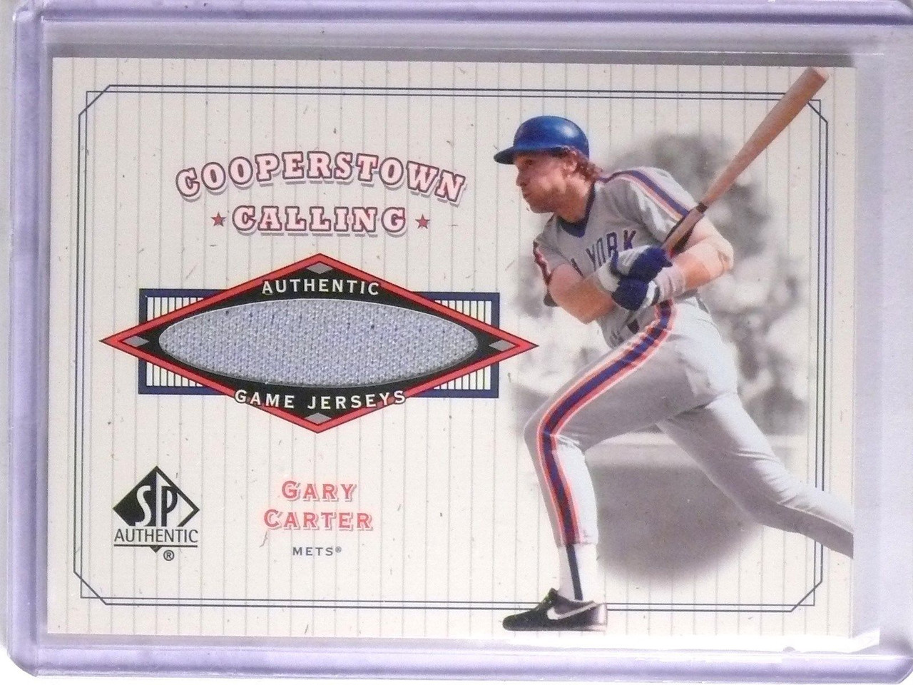 2001 UD SP Authentic Cooperstown Calling Gary Carter Jersey #CCGC *66234 -  Sportsnut Cards