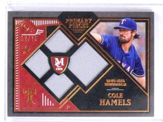 2016 Topps Museum Cole Hamels Primary Pieces Quad Jersey #D17/75 #PPQRCH