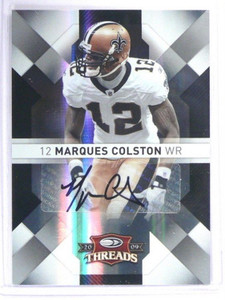 2009 Donruss threads Marques Colston auto autograph #D34/50 #63