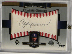 2003 Sweet Spot Classic Greats Andre Dawson auto autograph #D51/75