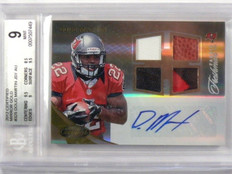 2012 Certified Mirror Gold Doug Martin auto patch ball rc rookie #D10/25 BGS 9 *