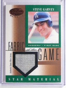2001 Leaf Certified Fabric of the Game Star Steve Garvey Jersey #FG82 *66165