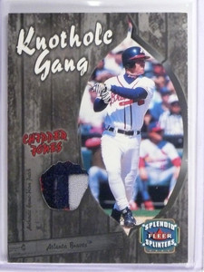 2003 Fleer Splendid Splinters Knothole Gang Chipper Jones patch #D96/99