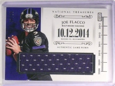 2014 National Treasures Joe Flacco Colossal Materials Jersey #D07/10 