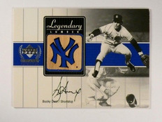 2000 Upper Deck Yankees Legends Legendary Lumber Bucky Dent bat 
