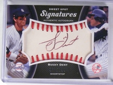 2008 UD Sweet Spot Signatures Black Ink Bucky Dent Autograph #D13/145